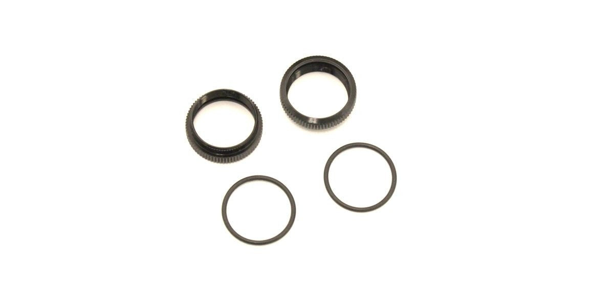 KYOSHO K.OTW130 - Threaded Shocks Dial Kyosho Turbo Optima 2 pcs - Black