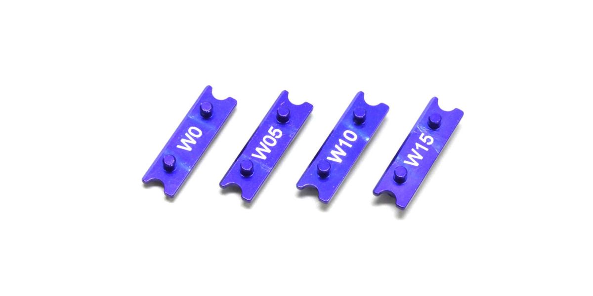 KYOSHO K.R246-1332B - Front Spring Mount R246 Mini-Z MR03-W 0-0.5-1-1.5mm Alu