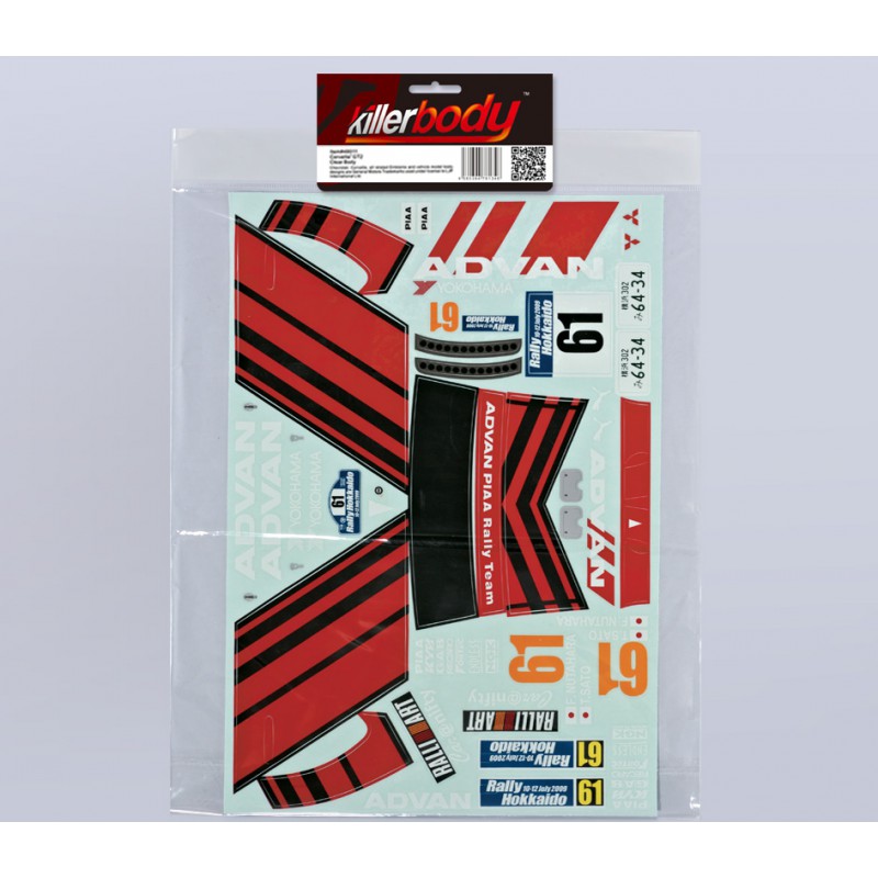 Mitsubishi Lancer Evo X, Decal Set