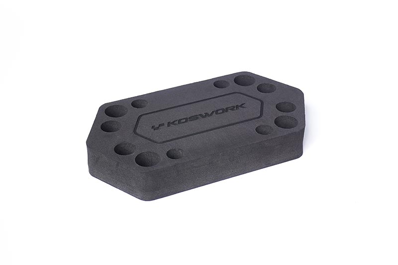 KOSWORK KOS13026 - Foam Car Maintenance Stand H30 206x110mm On-Road 1:8-1:10 Koswork