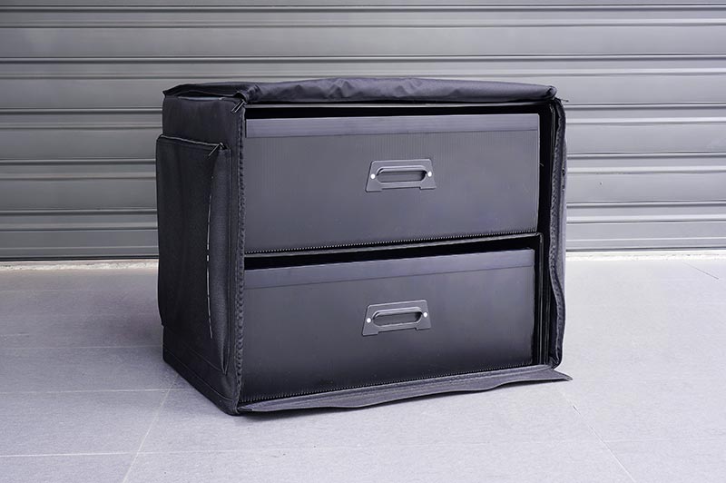 KOSWORK KOS32252PP - Koswork 1:8 RC Dual Drawer Bag 600x400x460mm PP Frame