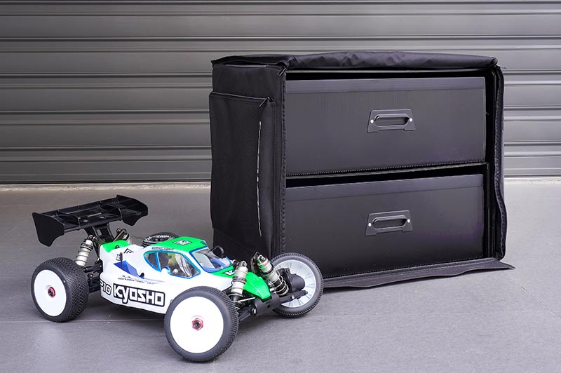 KOSWORK KOS32252PP - Koswork 1:8 RC Dual Drawer Bag 600x400x460mm PP Frame