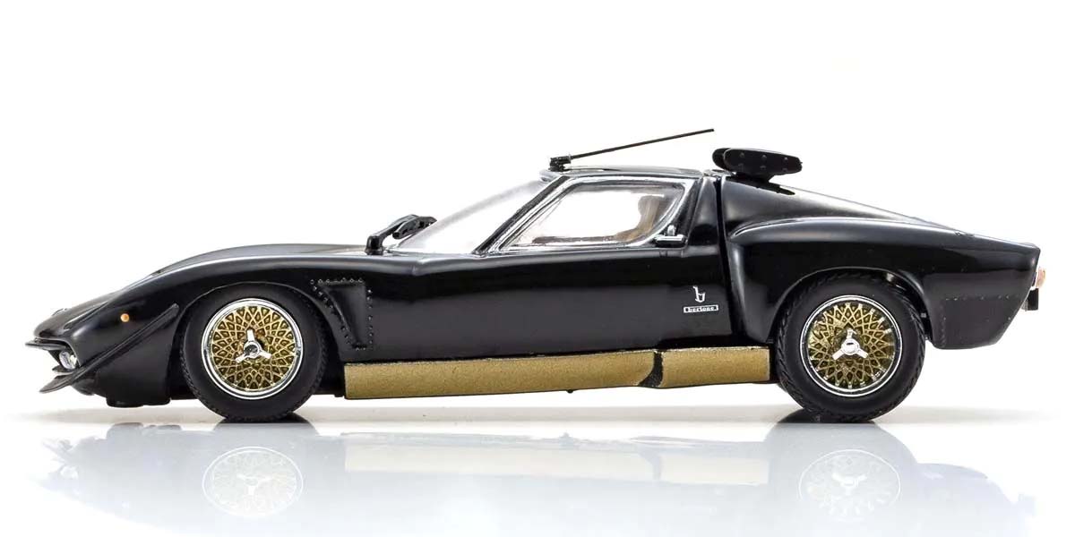KYOSHO DIE CAST KS03203BKG - Kyosho 1:43 Lamborghini Miura SVR 1970 Black-Gold