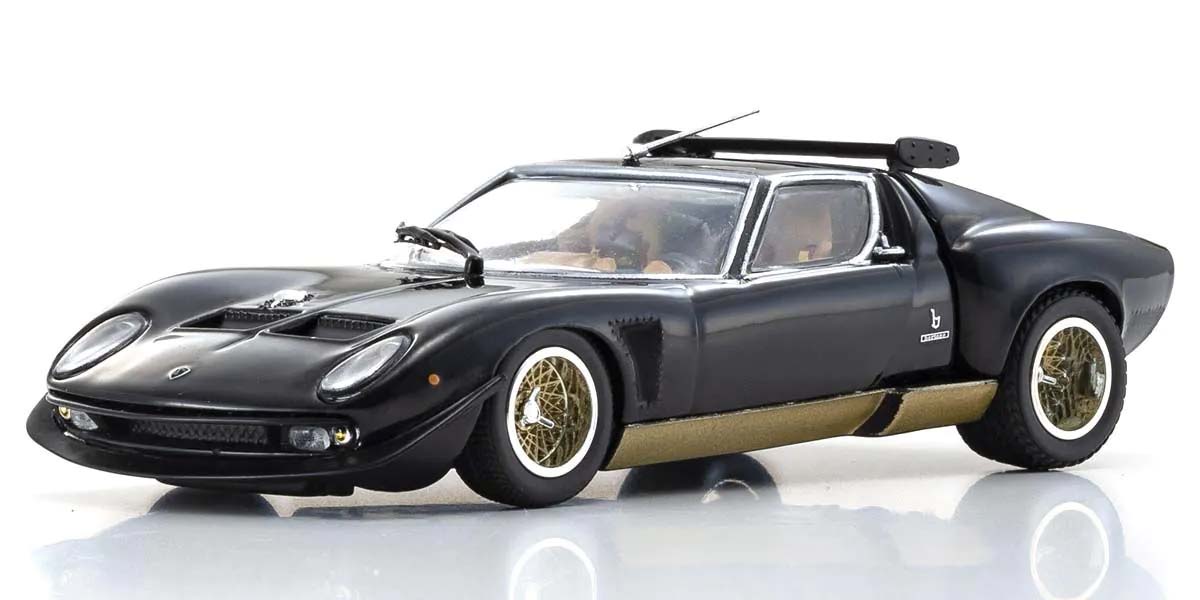 KYOSHO DIE CAST KS03203BKG - Kyosho 1:43 Lamborghini Miura SVR 1970 Black-Gold
