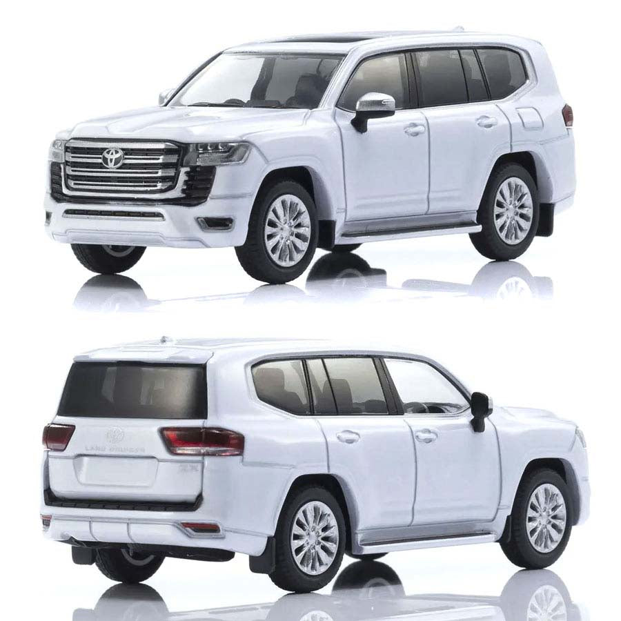 KYOSHO DIE CAST KS07118W - Kyosho 1:64 Toyota Land Cruiser 300 Book Type - White