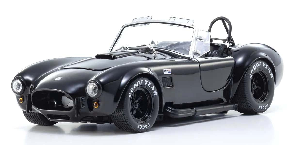 KYOSHO DIE CAST KS08047BK - Kyosho 1:18 Shelby Cobra 427 S/C Spider 1962 Black