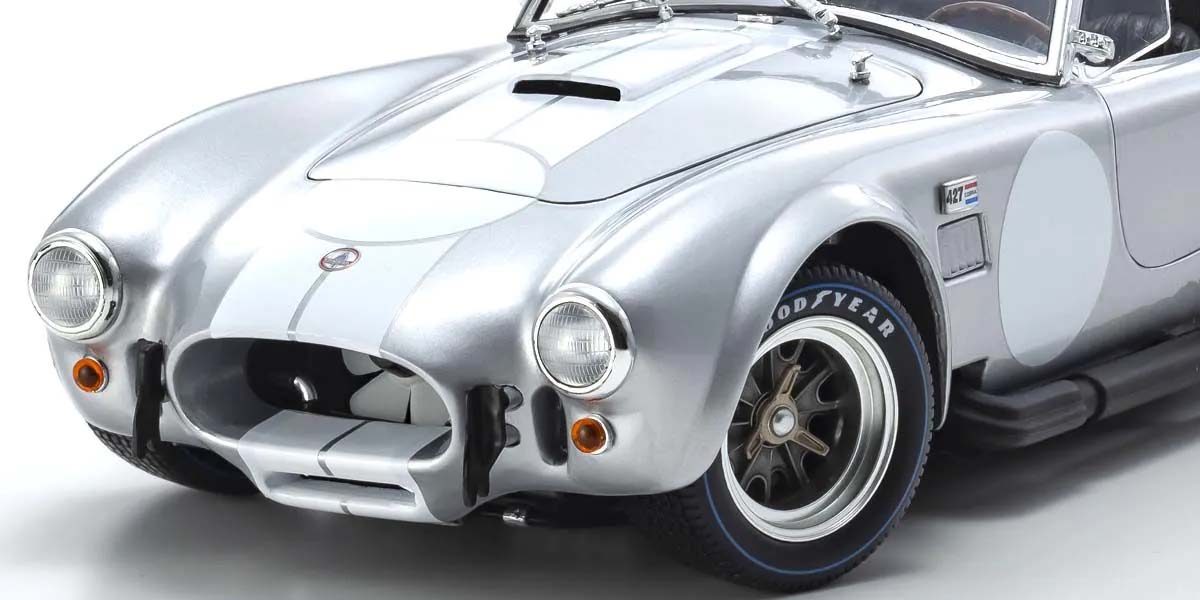 KYOSHO DIE CAST KS08047S - Kyosho 1:18 Shelby Cobra 427 S/C Spider 1962 Silver