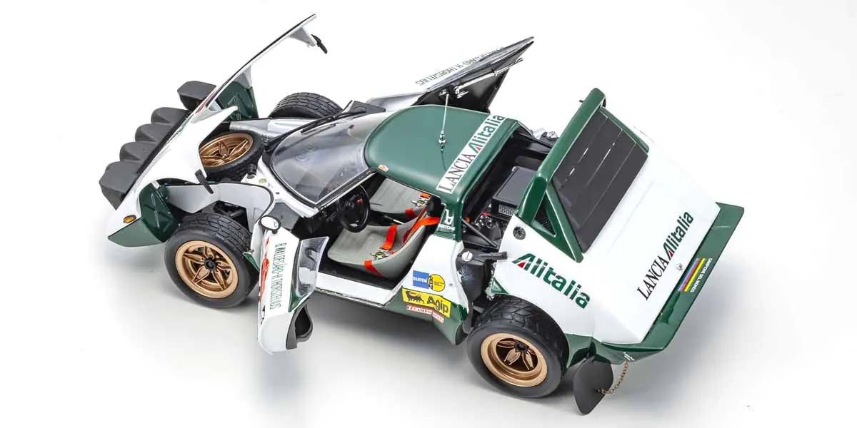 KYOSHO DIE CAST KS08130B - Kyosho 1:18 Lancia Stratos HF B.Waldegaard Winner San Remo 1975 Nr.11