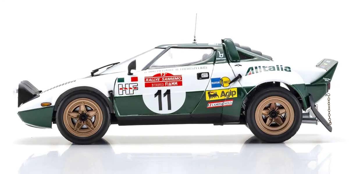 KYOSHO DIE CAST KS08130B - Kyosho 1:18 Lancia Stratos HF B.Waldegaard Winner San Remo 1975 Nr.11
