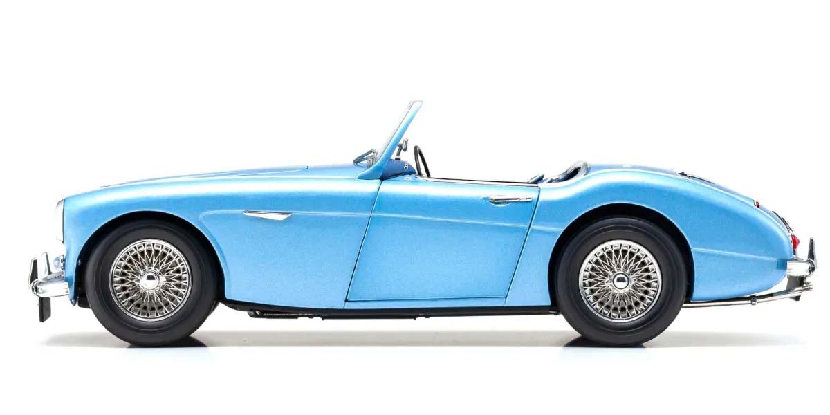 KYOSHO DIE CAST KS08149HBL - Kyosho 1:18 Austin Healey 3000 BN7 Healey Blue