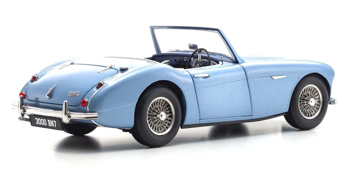 KYOSHO DIE CAST KS08149HBL - Kyosho 1:18 Austin Healey 3000 BN7 Healey Blue