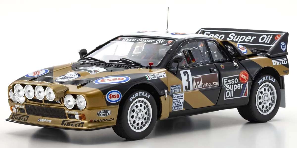 KYOSHO DIE CAST KS08306H - Kyosho 1:18 Lancia Rally 037 F.Tabaton Targa Florio 1985 Esso Nr.3