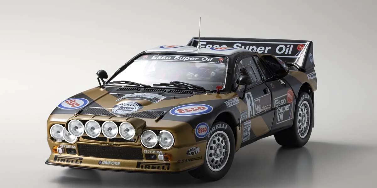 KYOSHO DIE CAST KS08306H - Kyosho 1:18 Lancia Rally 037 F.Tabaton Targa Florio 1985 Esso Nr.3