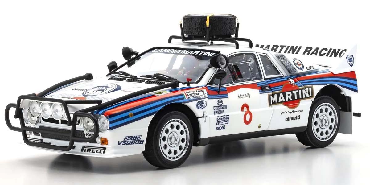 KYOSHO DIE CAST KS08306J - Kyosho 1:18 Lancia Rally 037 A.Bettega Safari Rally 1985 Nr.8
