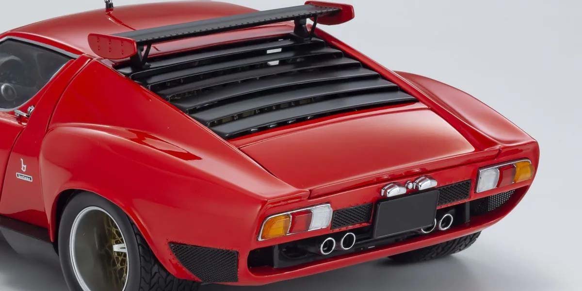 KYOSHO DIE CAST KS08319R - Kyosho 1:18 Lamborghini Miura SV 1970 Red-Black