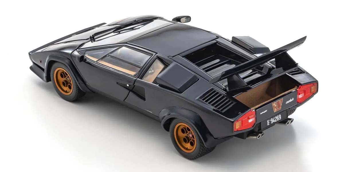 KYOSHO DIE CAST KS08320D - Kyosho 1:18 Lamborghini Countach LP500S Walter Wolf 1982 Dark Blue