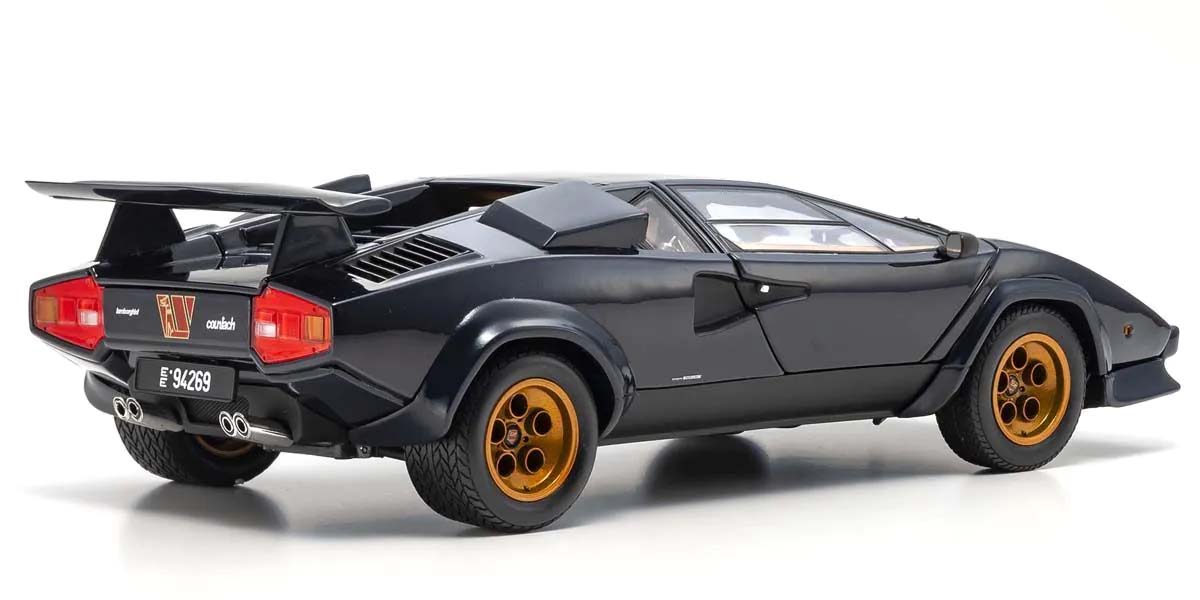 KYOSHO DIE CAST KS08320D - Kyosho 1:18 Lamborghini Countach LP500S Walter Wolf 1982 Dark Blue