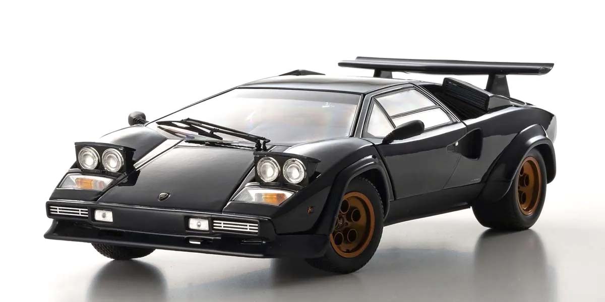 KYOSHO DIE CAST KS08320D - Kyosho 1:18 Lamborghini Countach LP500S Walter Wolf 1982 Dark Blue