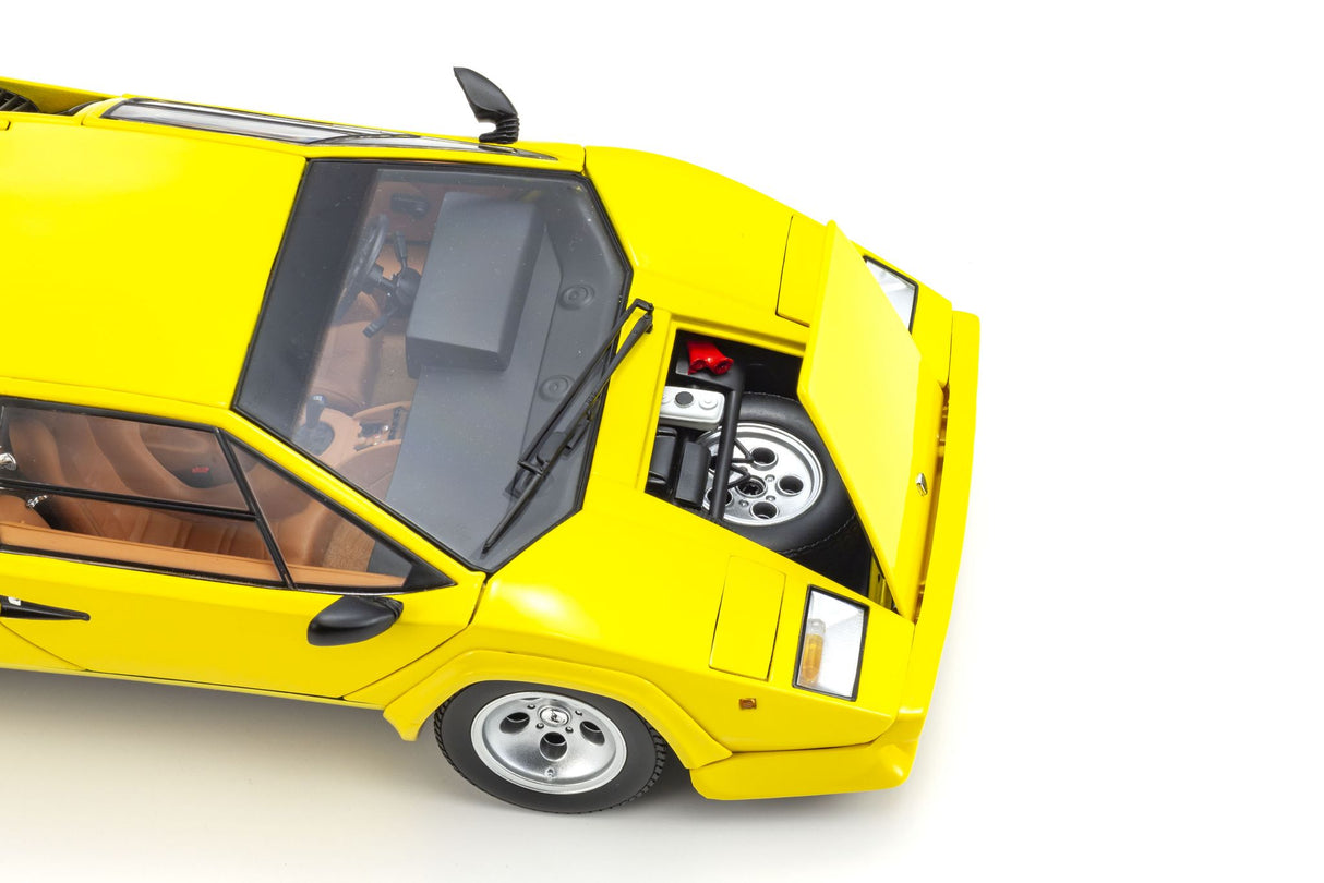 KYOSHO DIE CAST KS08320Y - Kyosho 1:18 Lamborghini Countach LP5000 Quattrovalvove Yellow