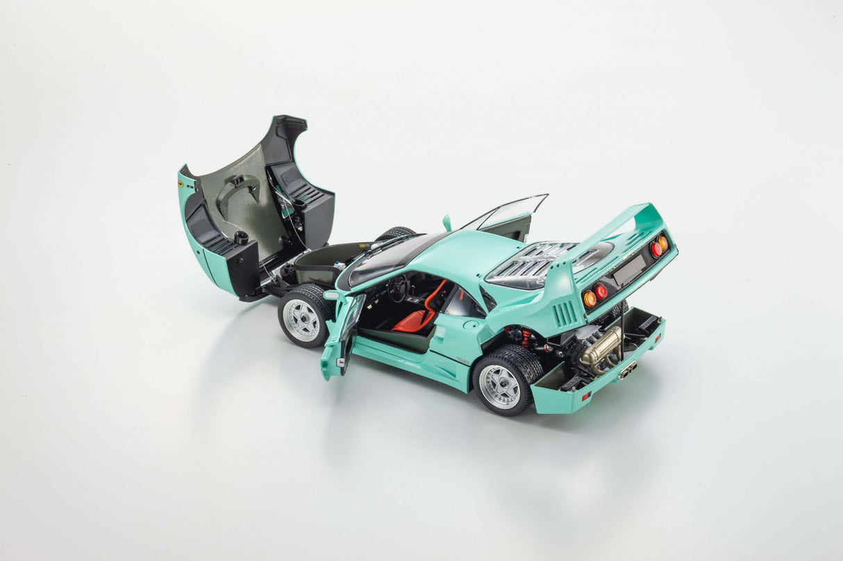 KYOSHO DIE CAST KS08416MG - Kyosho 1:18 Ferrari F40 Mint Green 1987 Die-Cast Collection