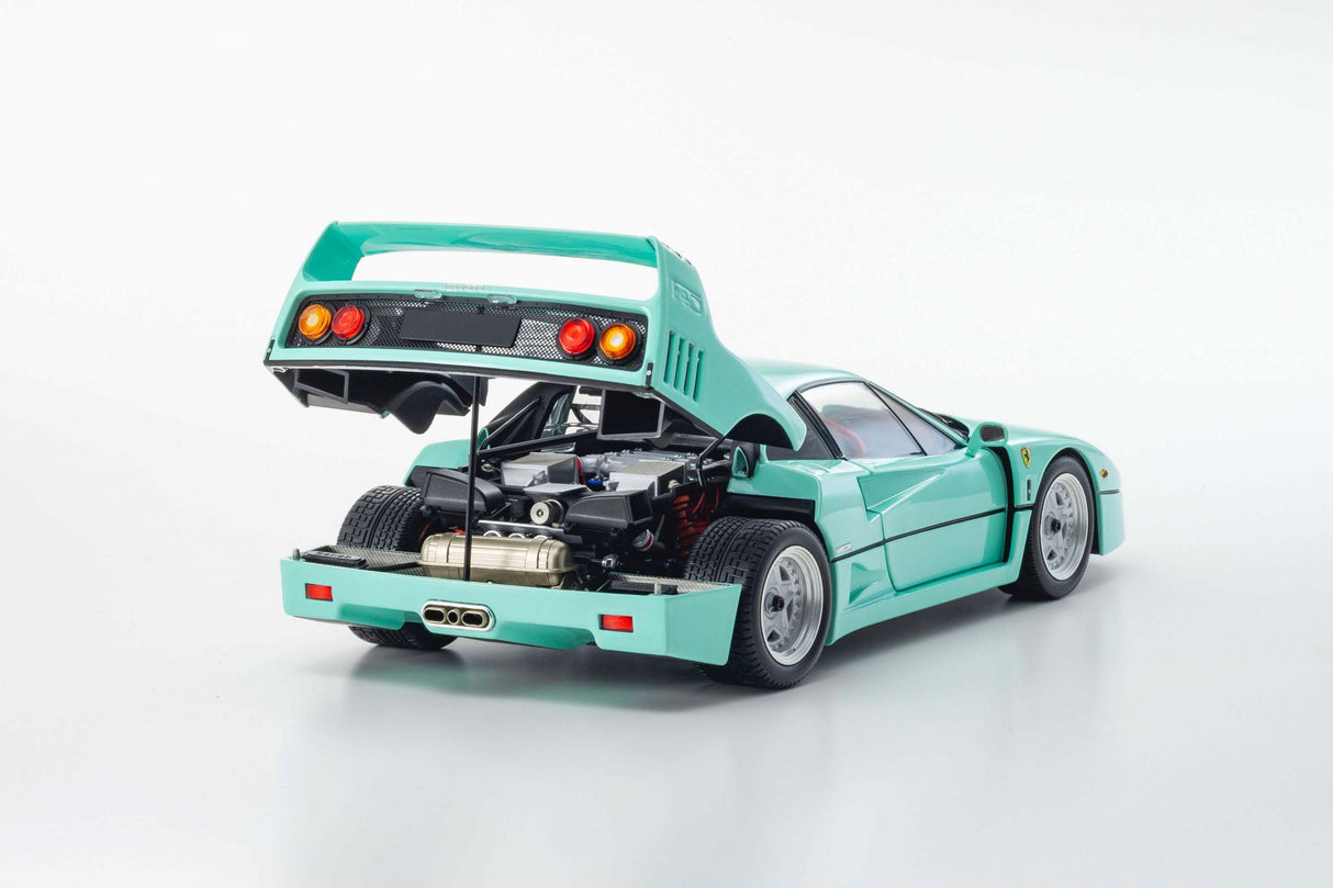 KYOSHO DIE CAST KS08416MG - Kyosho 1:18 Ferrari F40 Mint Green 1987 Die-Cast Collection