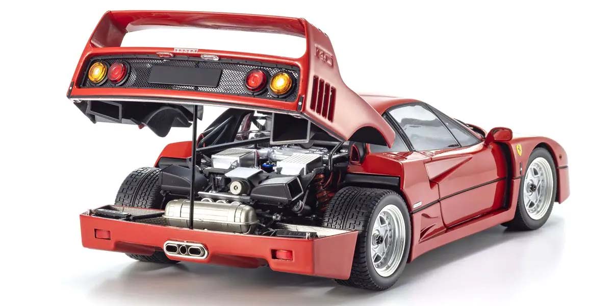 KYOSHO DIE CAST KS08416R2 - Kyosho 1:18 Ferrari F40 Red 1987 Die-Cast Collection