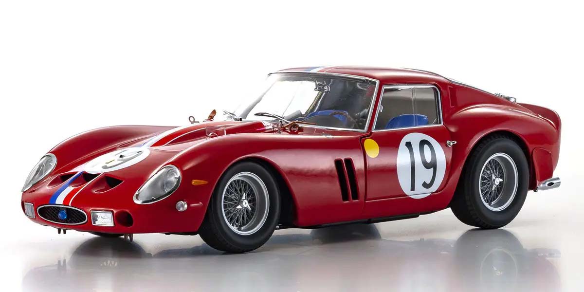 KYOSHO DIE CAST KS08438A - Kyosho 1:18 Ferrari 250 GTO Winner GT LM 1962 Nr.19 Noblet/Guichet