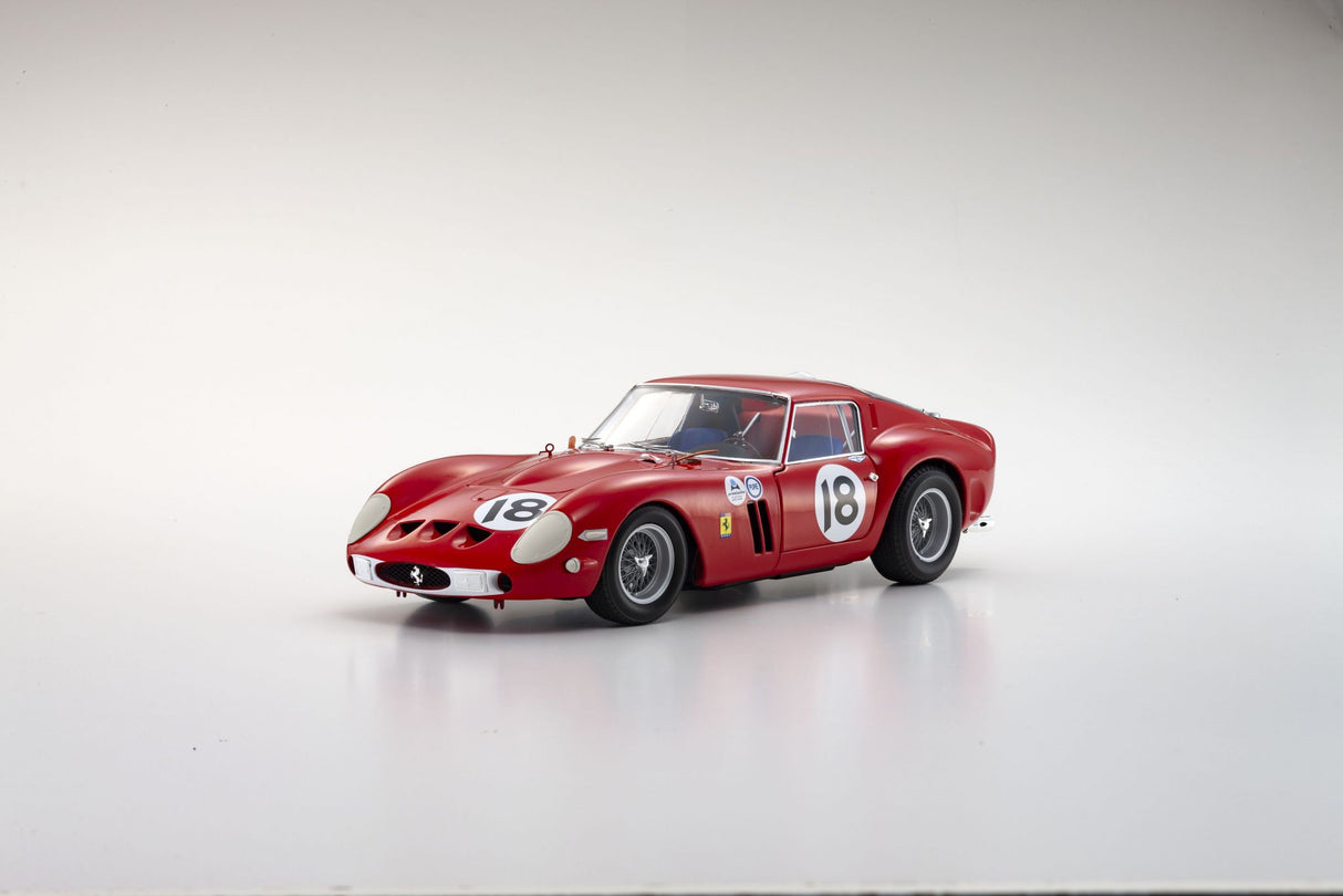 KYOSHO DIE CAST KS08438F - Kyosho 1:18 Ferrari 250 GTO Daytona 3H 1st OA 1963 Nr.18