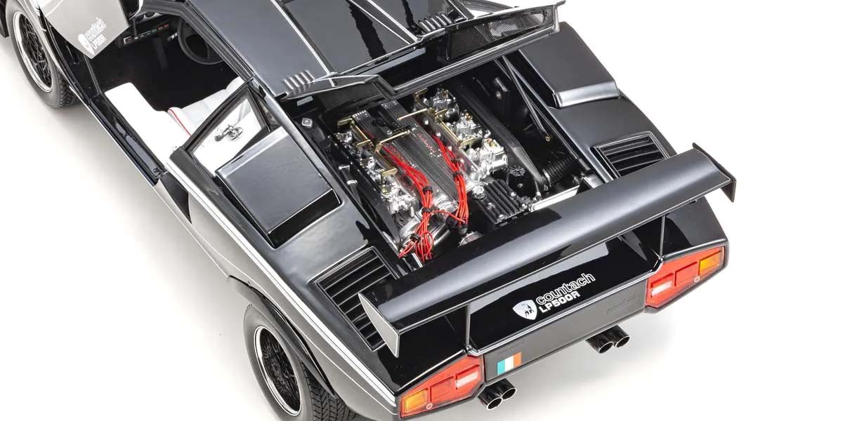 KYOSHO DIE CAST KS08617BK - Kyosho 1:12 Lamborghini Countach LP500R 1982 Black