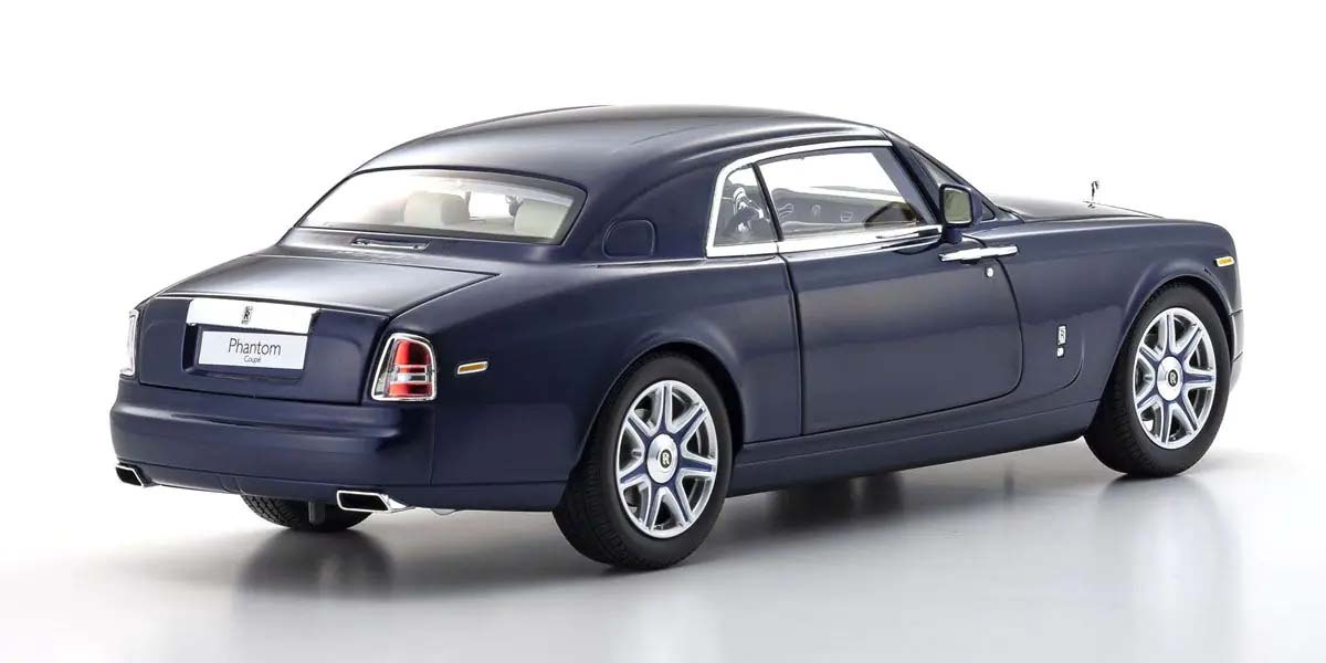 KYOSHO DIE CAST KS08862BLM - Kyosho 1:18 Rolls-Royce Phantom Coup 2008 Blue Metallic