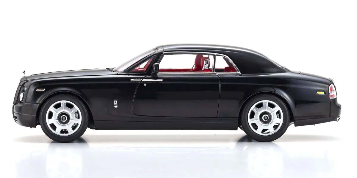 KYOSHO DIE CAST KS08862DBK - Kyosho 1:18 Rolls-Royce Phantom Coup 2008 Diamond Black