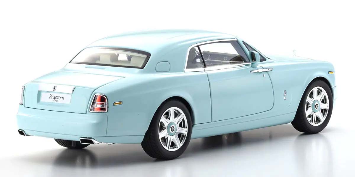 KYOSHO DIE CAST KS08862TBL - Kyosho 1:18 Rolls-Royce Phantom Coup 2008 Turquoise