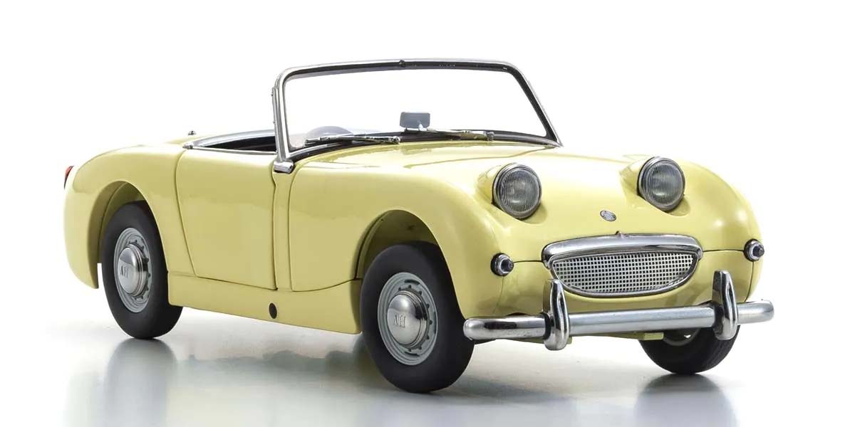 KYOSHO DIE CAST KS08953PY - Kyosho 1:18 Austin Healey Sprite 1958 Primrose Yellow