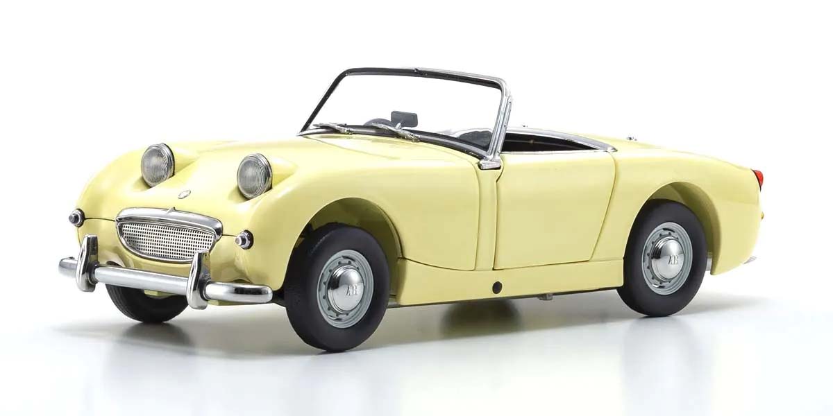 KYOSHO DIE CAST KS08953PY - Kyosho 1:18 Austin Healey Sprite 1958 Primrose Yellow