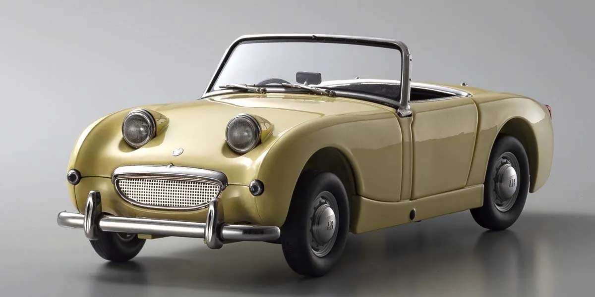 KYOSHO DIE CAST KS08953PY - Kyosho 1:18 Austin Healey Sprite 1958 Primrose Yellow