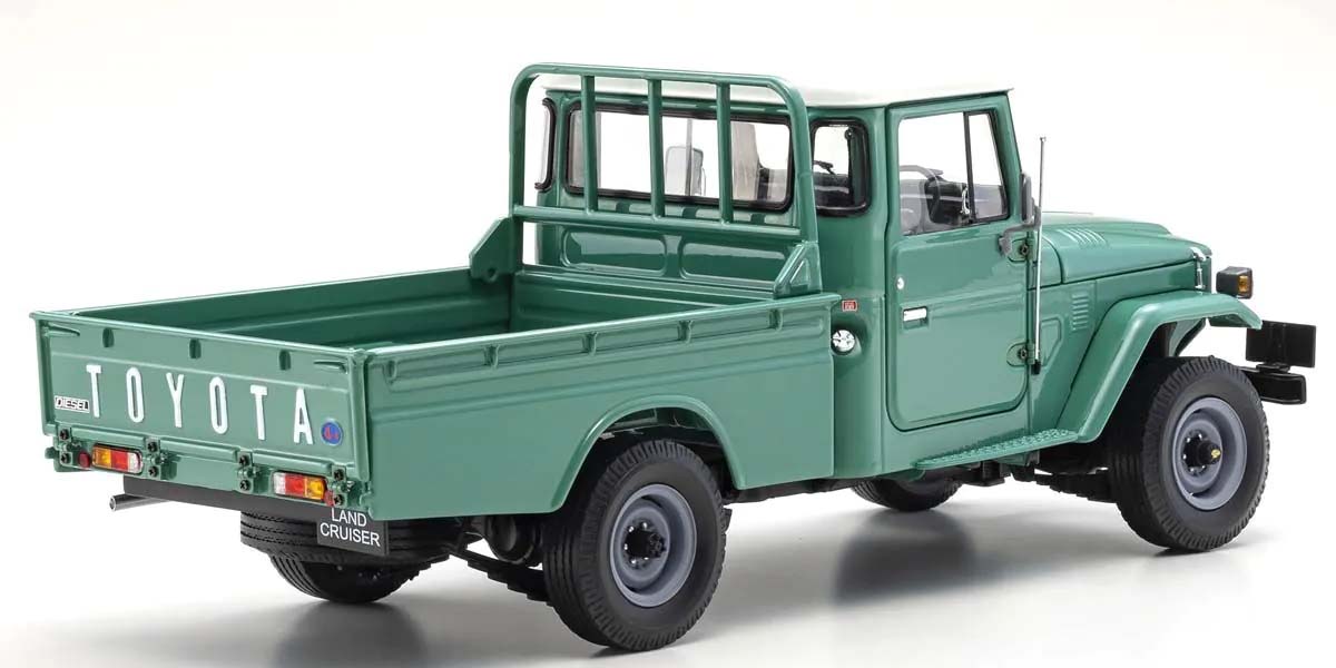 KYOSHO DIE CAST KS08958FG - Kyosho 1:18 Toyota Land Cruiser 40 Pick Up 1980 Fashion Green