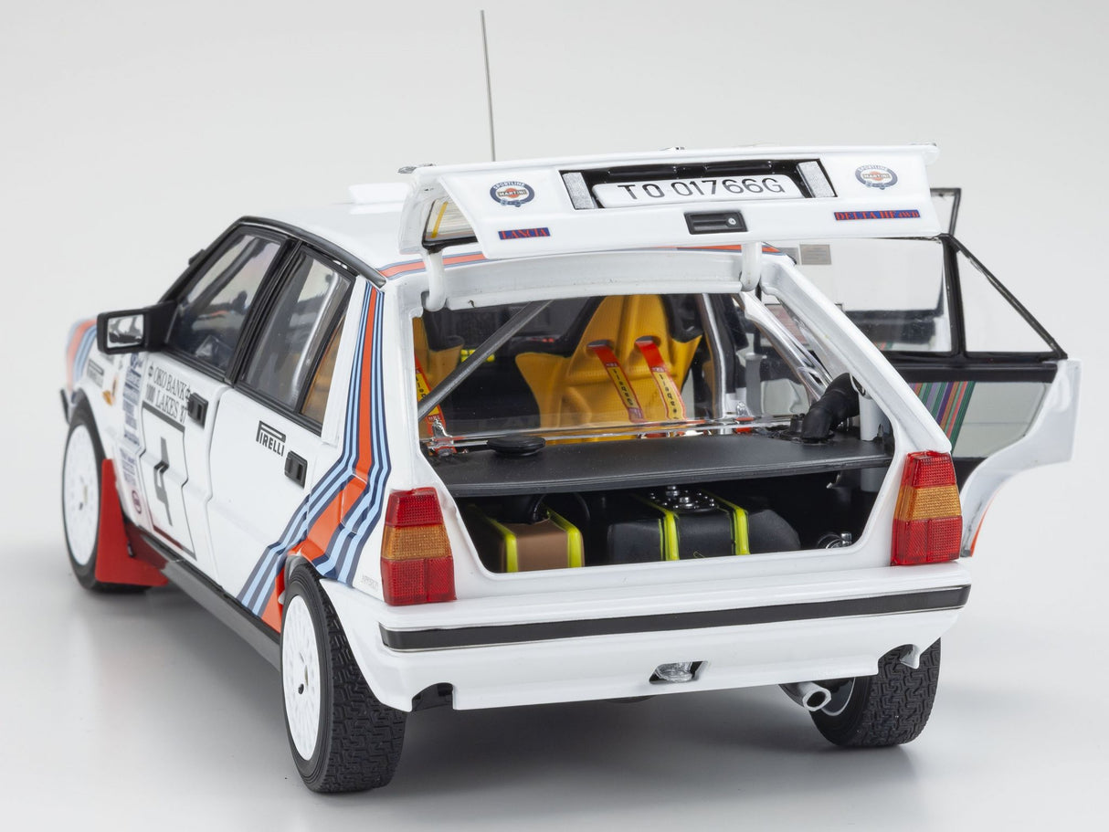 KYOSHO DIE CAST KS08960B - Kyosho 1:18 Lancia Delta HF 4WD 1000 Lakes 1987 Team Lancia Nr.4