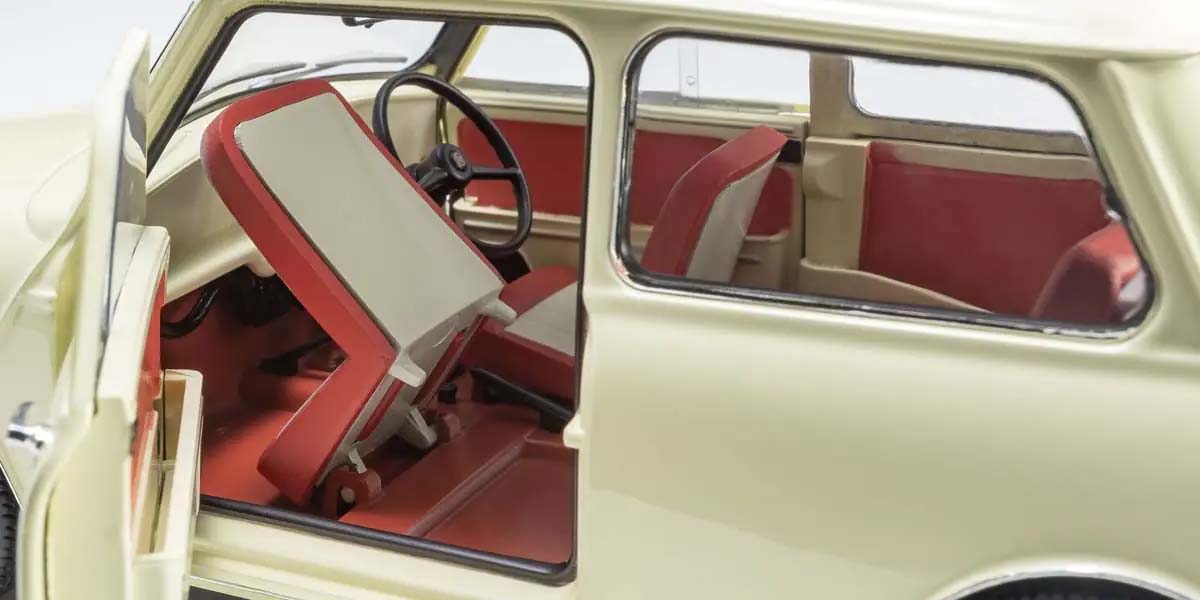 KYOSHO DIE CAST KS08964W - Kyosho 1:18 Morris Mini Minor Old English White