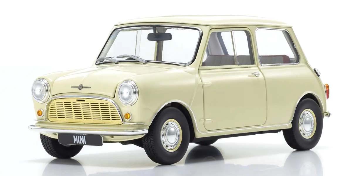 KYOSHO DIE CAST KS08964W - Kyosho 1:18 Morris Mini Minor Old English White