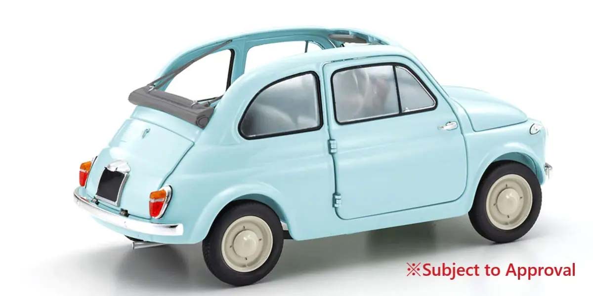 KYOSHO DIE CAST KS08966LB - Kyosho 1:18 Fiat Nuova 500 Celeste Blue