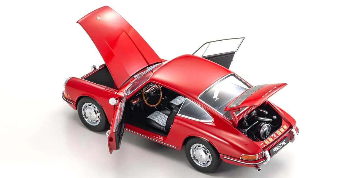 KYOSHO DIE CAST KS08969R - Kyosho 1:18 Porsche 911 2.0 901 1964 Signal Red
