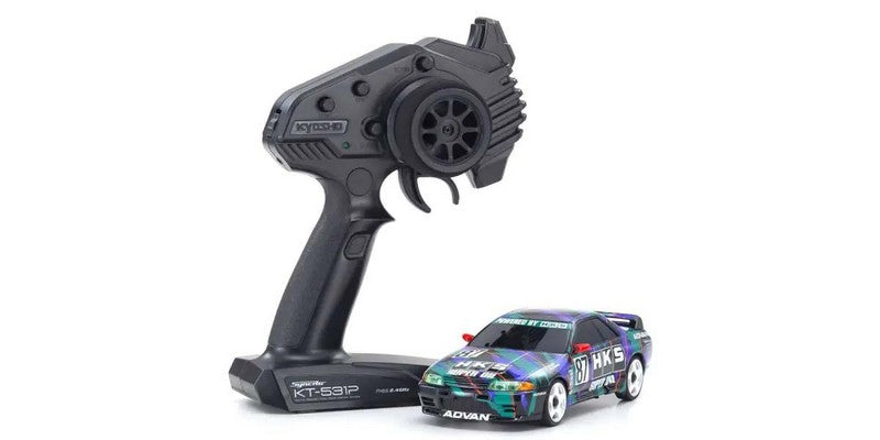 Kyosho 32652HK+MRD-1002 - Mini-Z AWD Nissan Skyline GT-R R32 1993 HKS + MRD Zero Conversion Kit + MRD-OP001