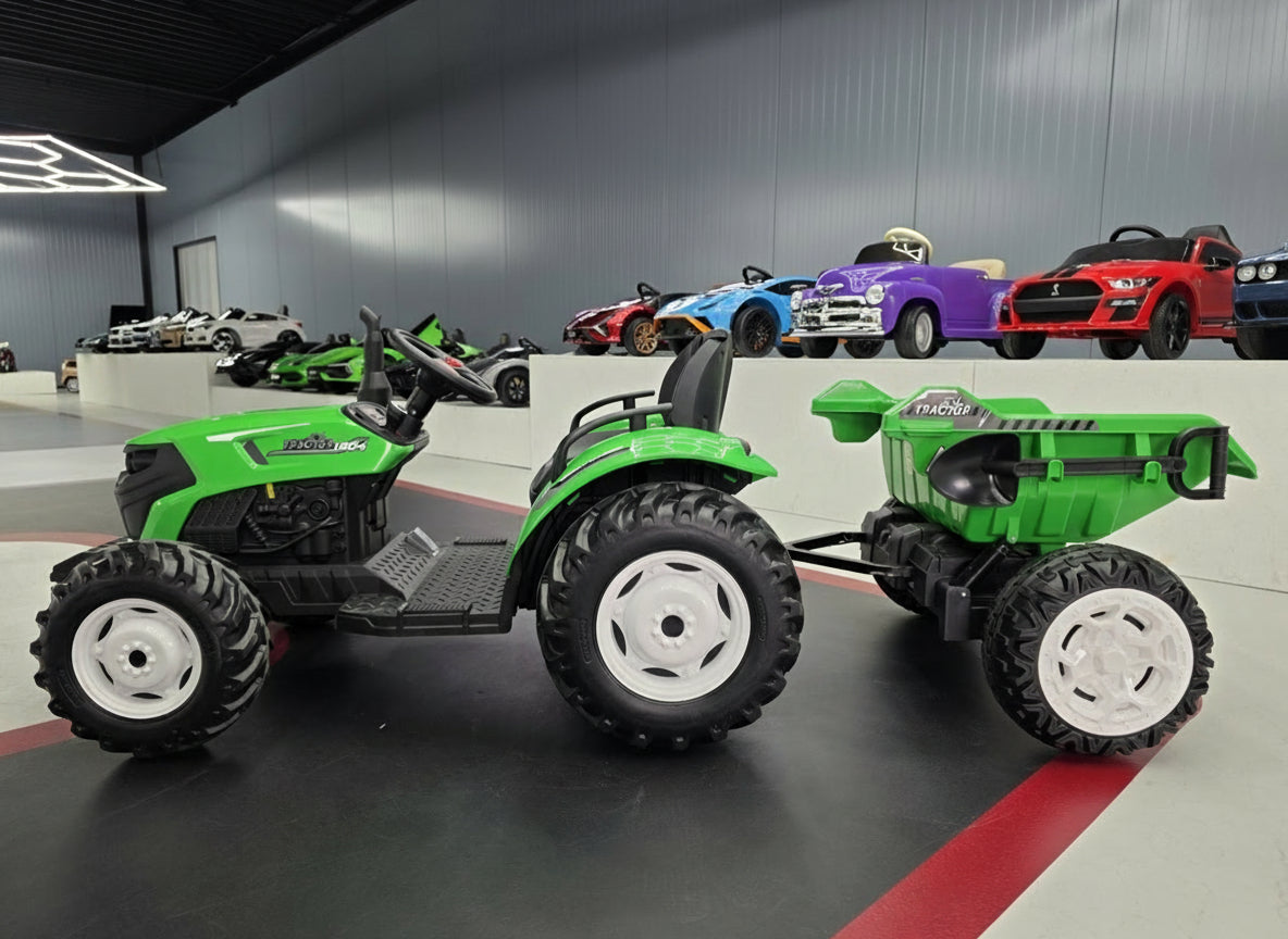 Children's tractor 24 volt with trailer RC