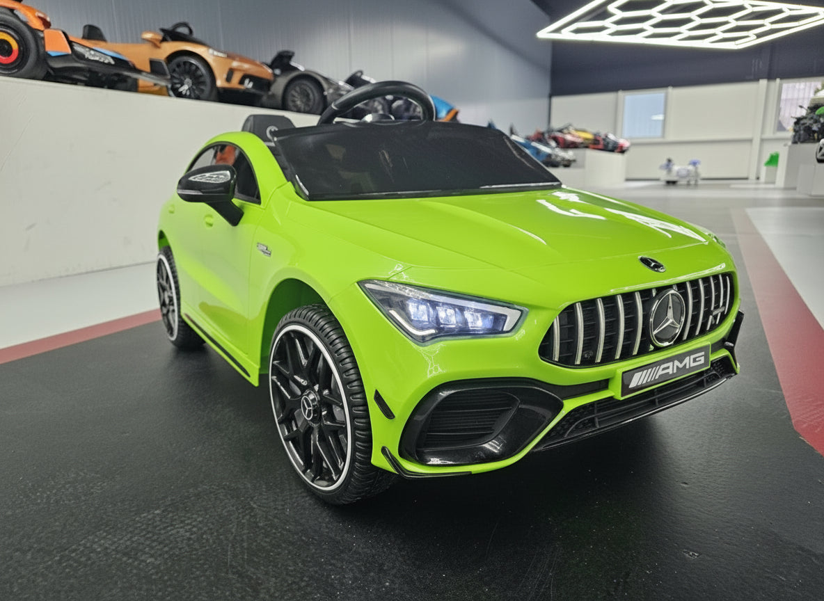 Children's car Mercedes CLA 45 green