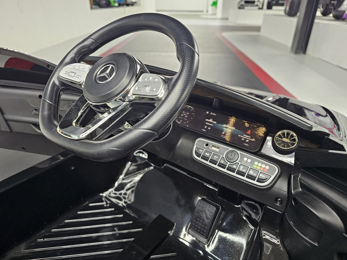 Electric children's car Mercedes CLA 45 metallic black