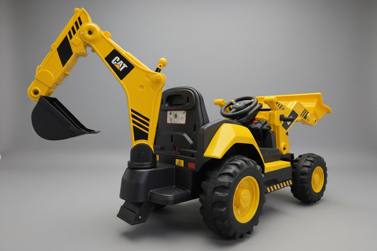 Caterpillar gravemaskine med laster børnetraktor 12 volt