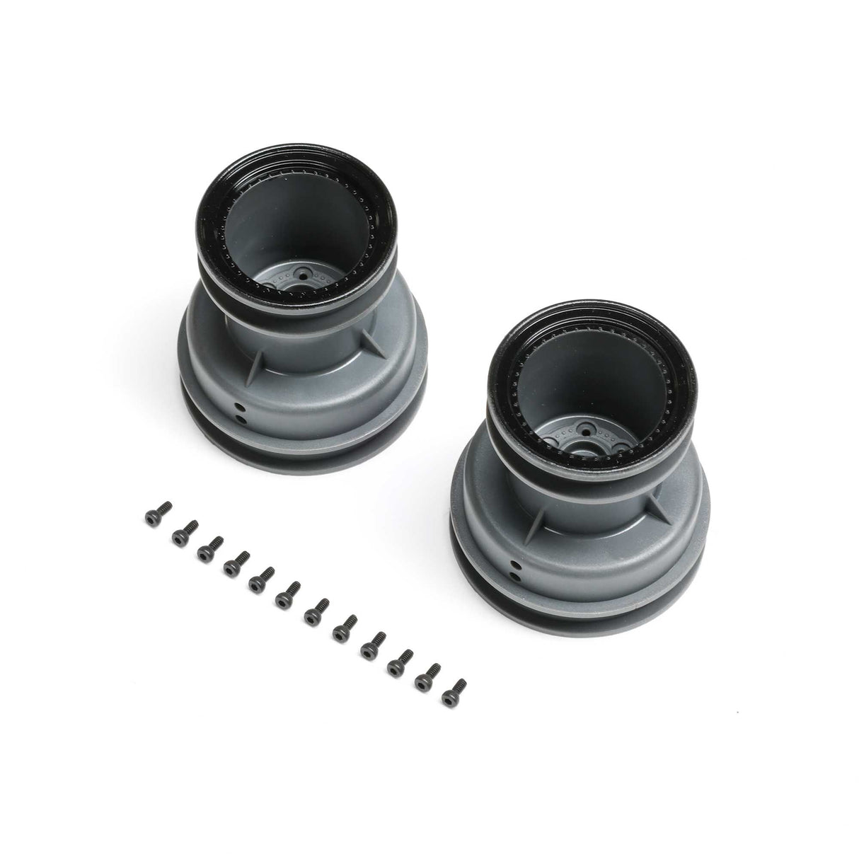 MT Wheel, Black Beadlock, Lt Grey(2): Mini LMT