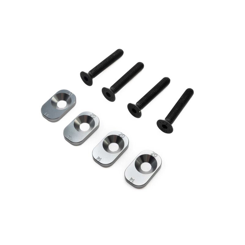 Losi Motor Mount Insert 14 & 20 for 67T Spur: 5IVE-TE