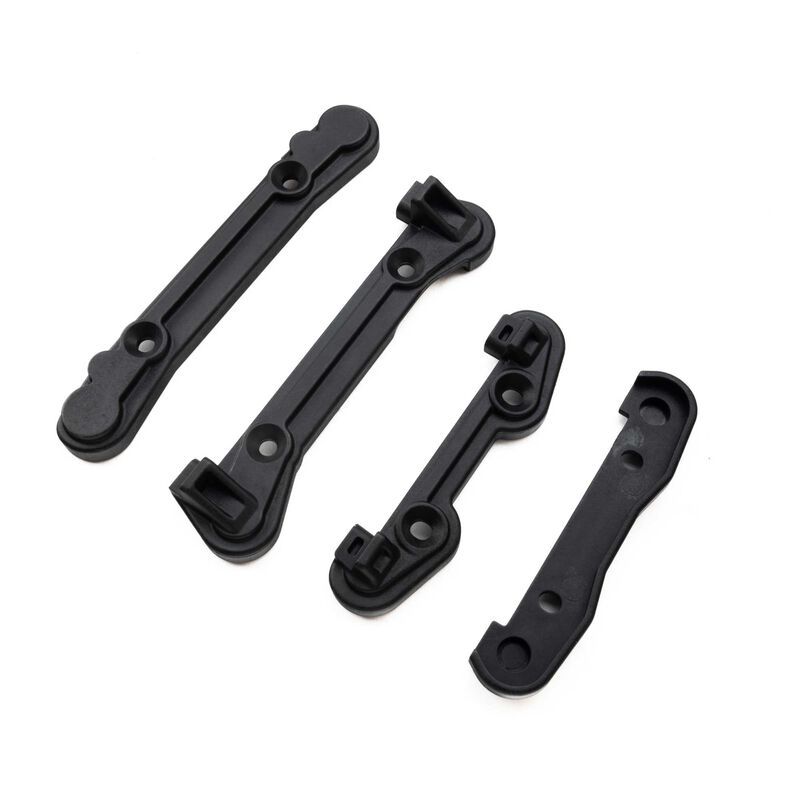 Losi Hinge Pin Brace Covers Front/Rear (4): ALL 5IVE
