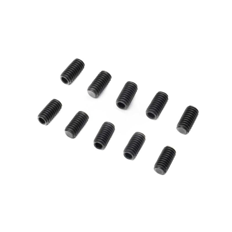 Losi Set Screw M4 x 8mm Cup Point STL (10)
